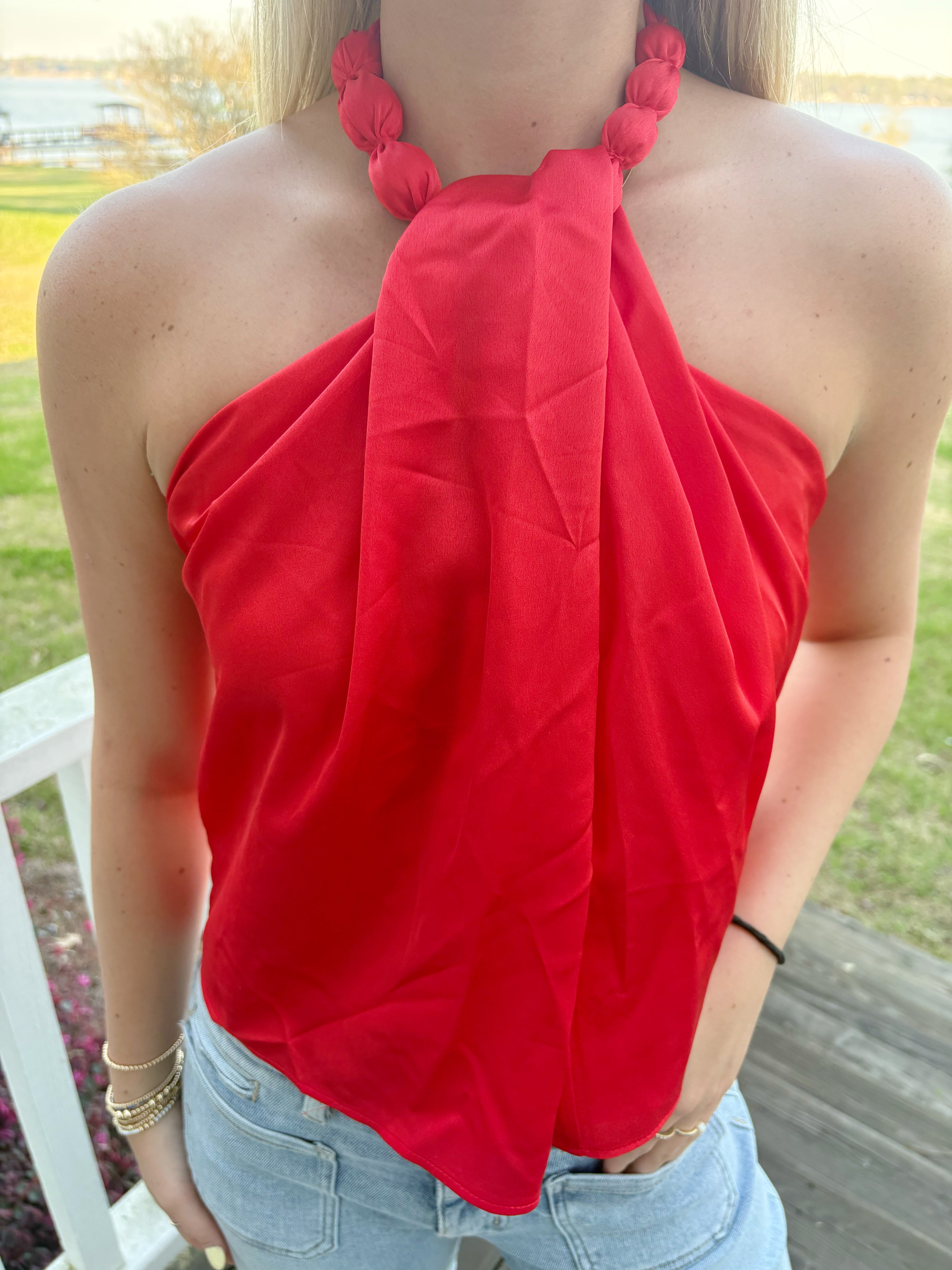 Selena Ball Neck Top￼