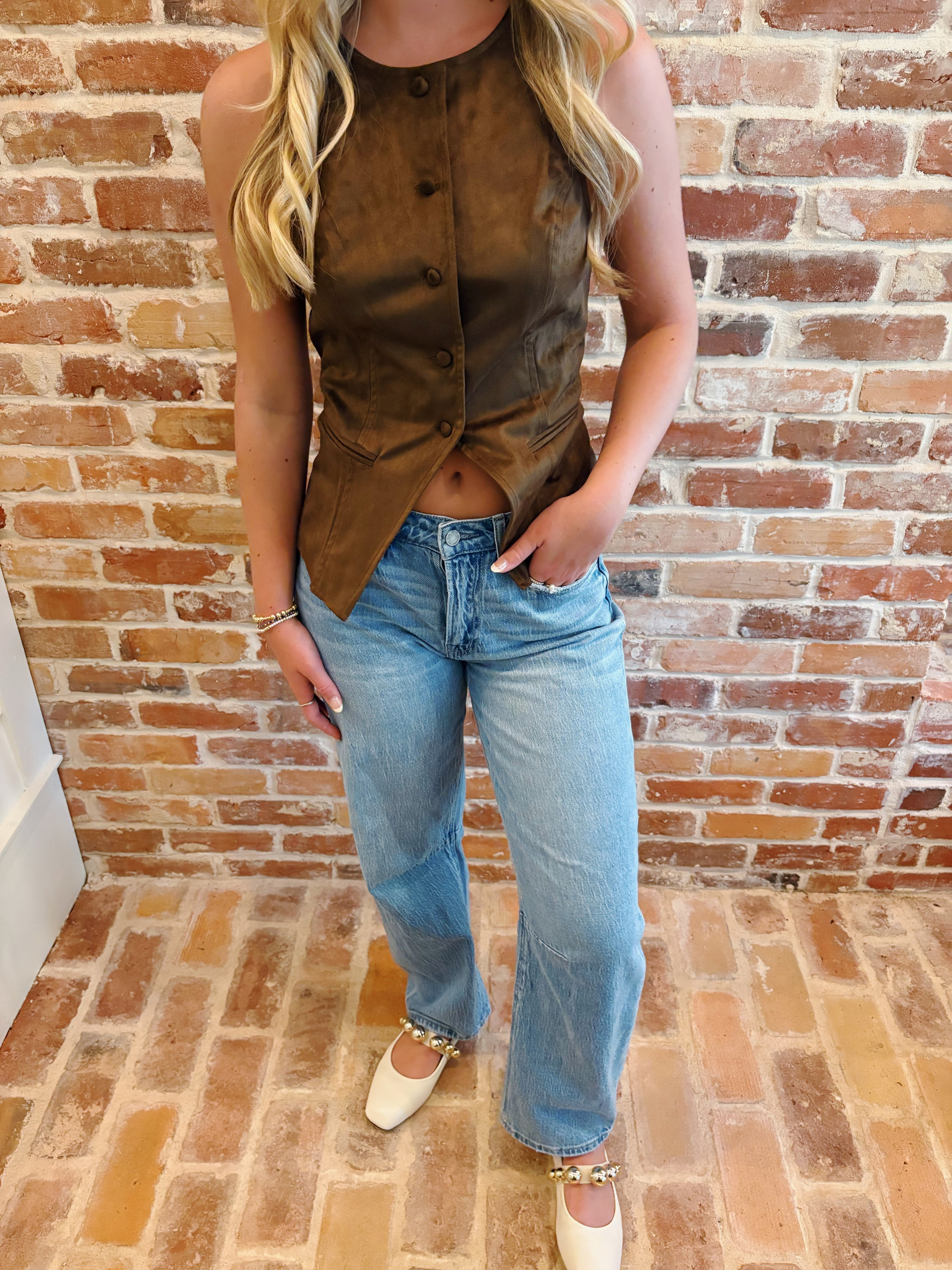 Harper Button Vest