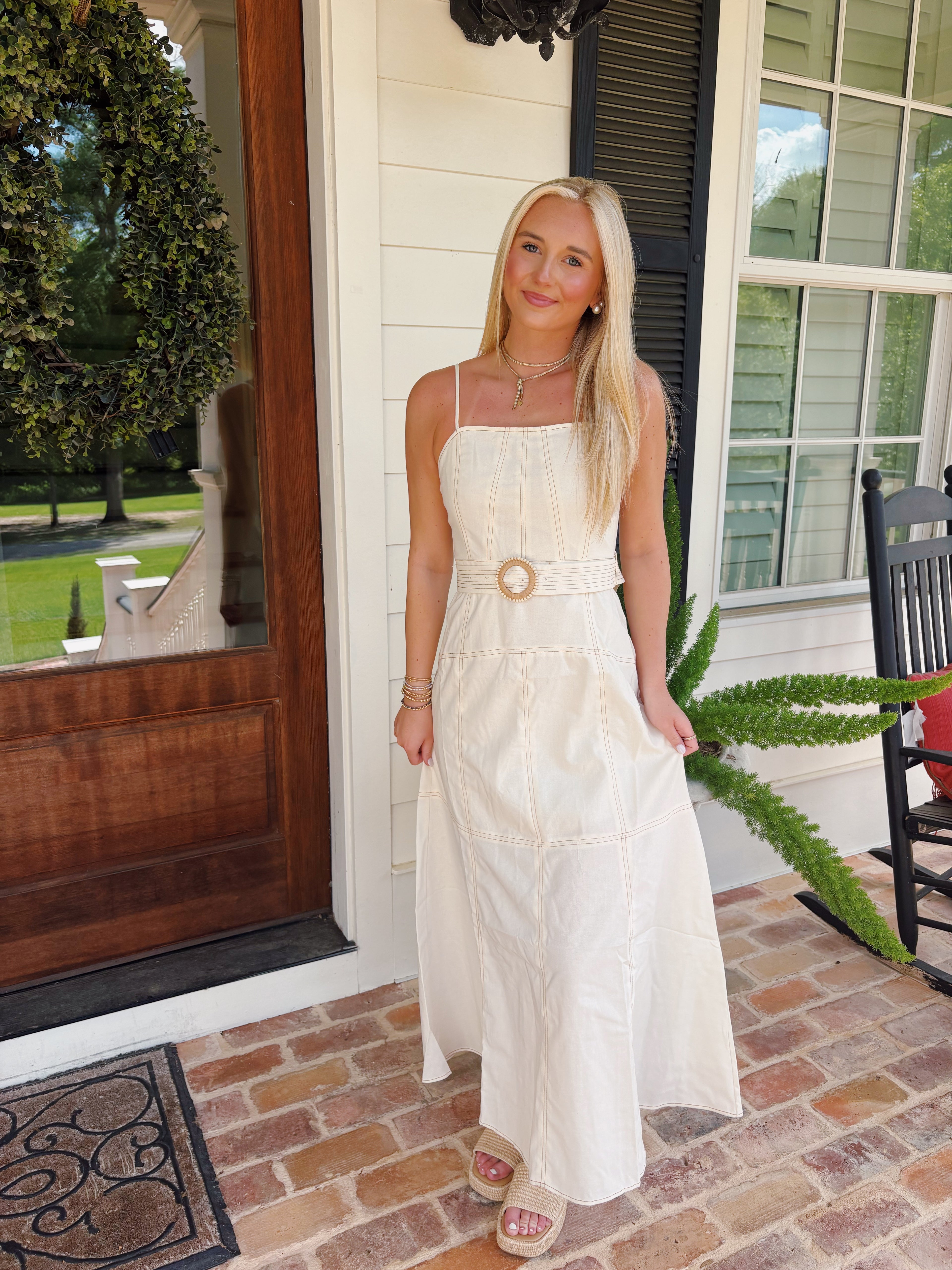 Belted Maxi Dress