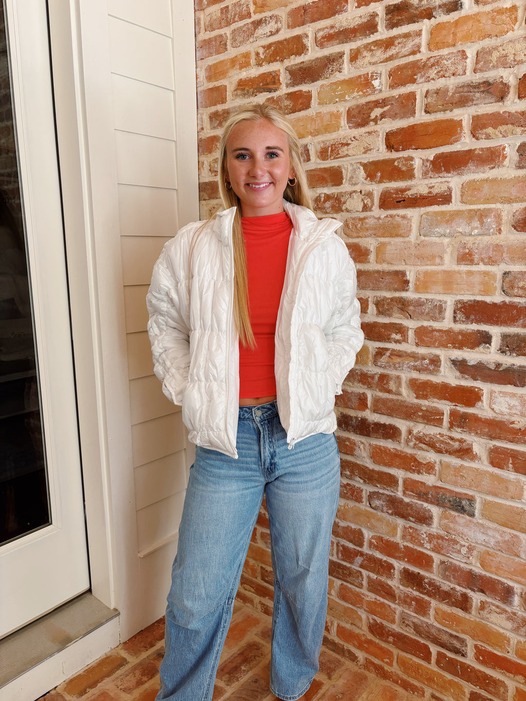 White Puffer Jacket