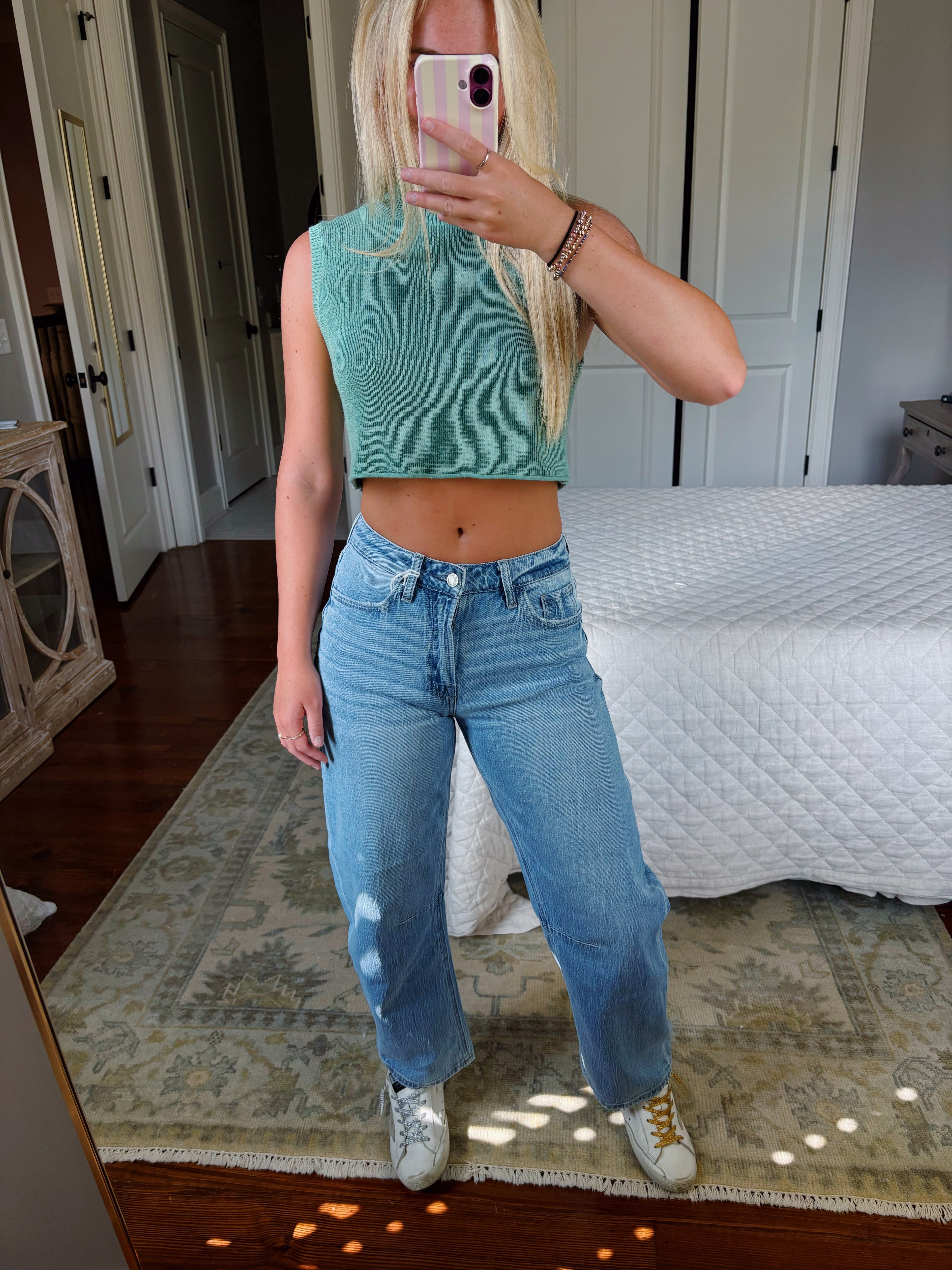 High Rise Wide Barrel Jeans