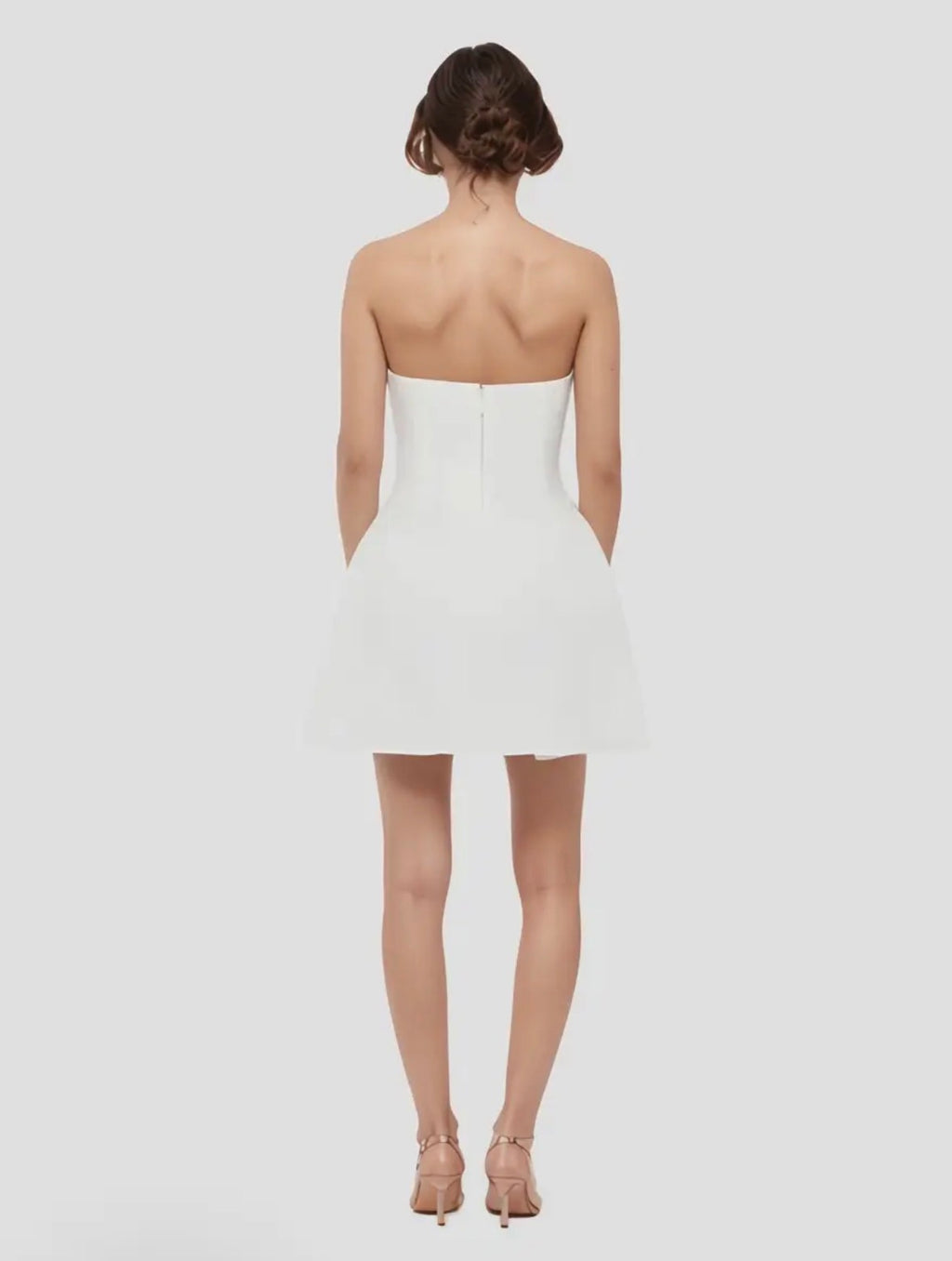 PREORDER Strapless Dress With 3D Floral Detail