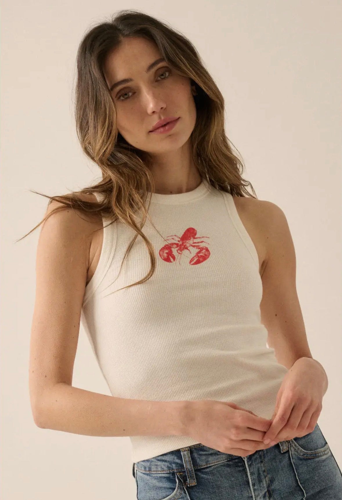 PREORDER Lobster Vintage-Wash Graphic Top