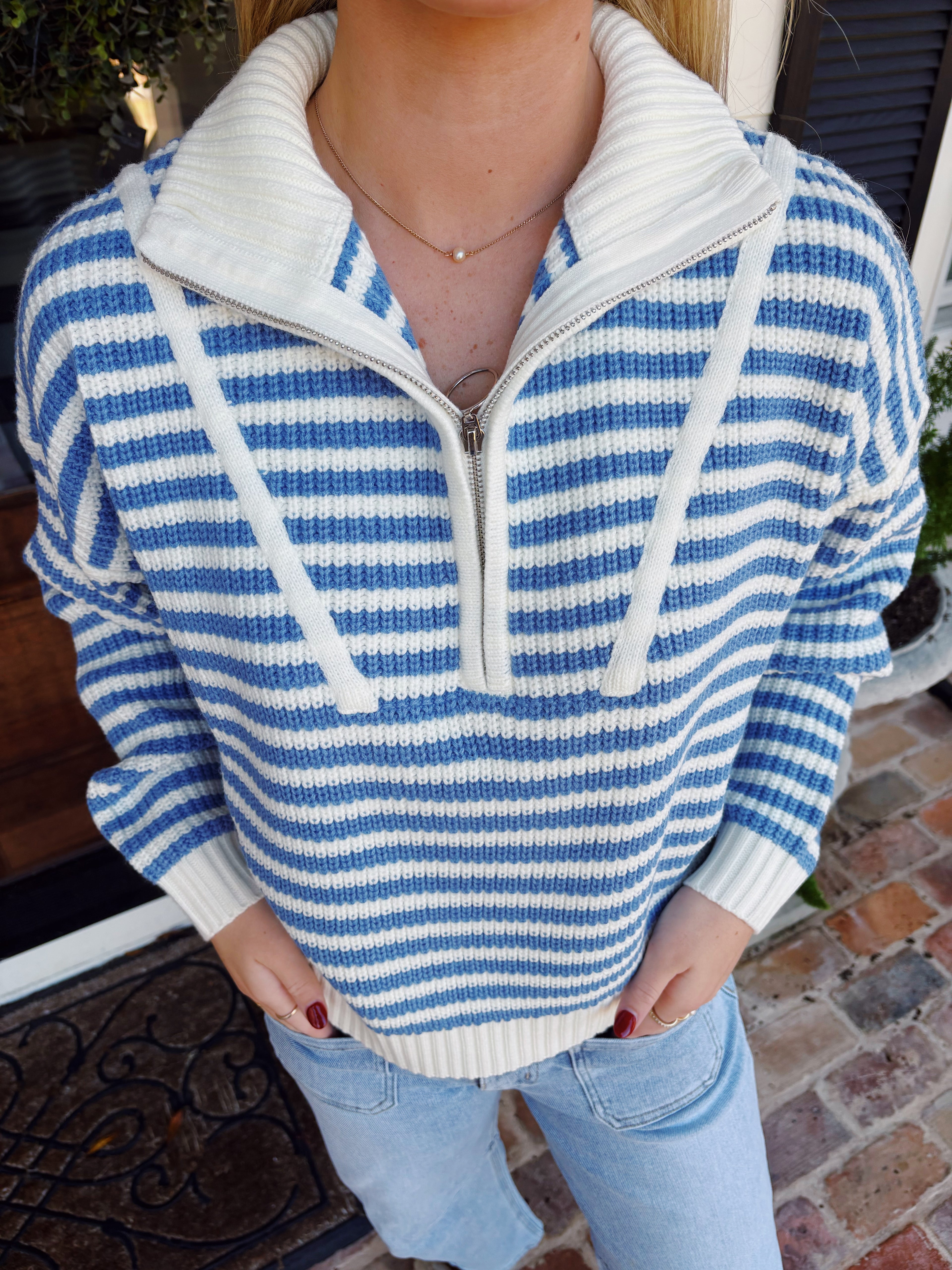 Stripped Sweater Top