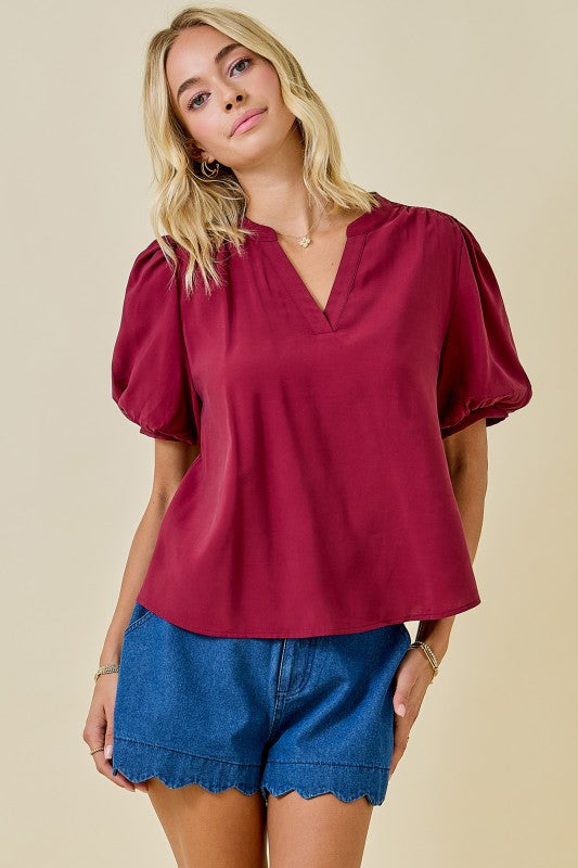 Reese Bubble Sleeve Top