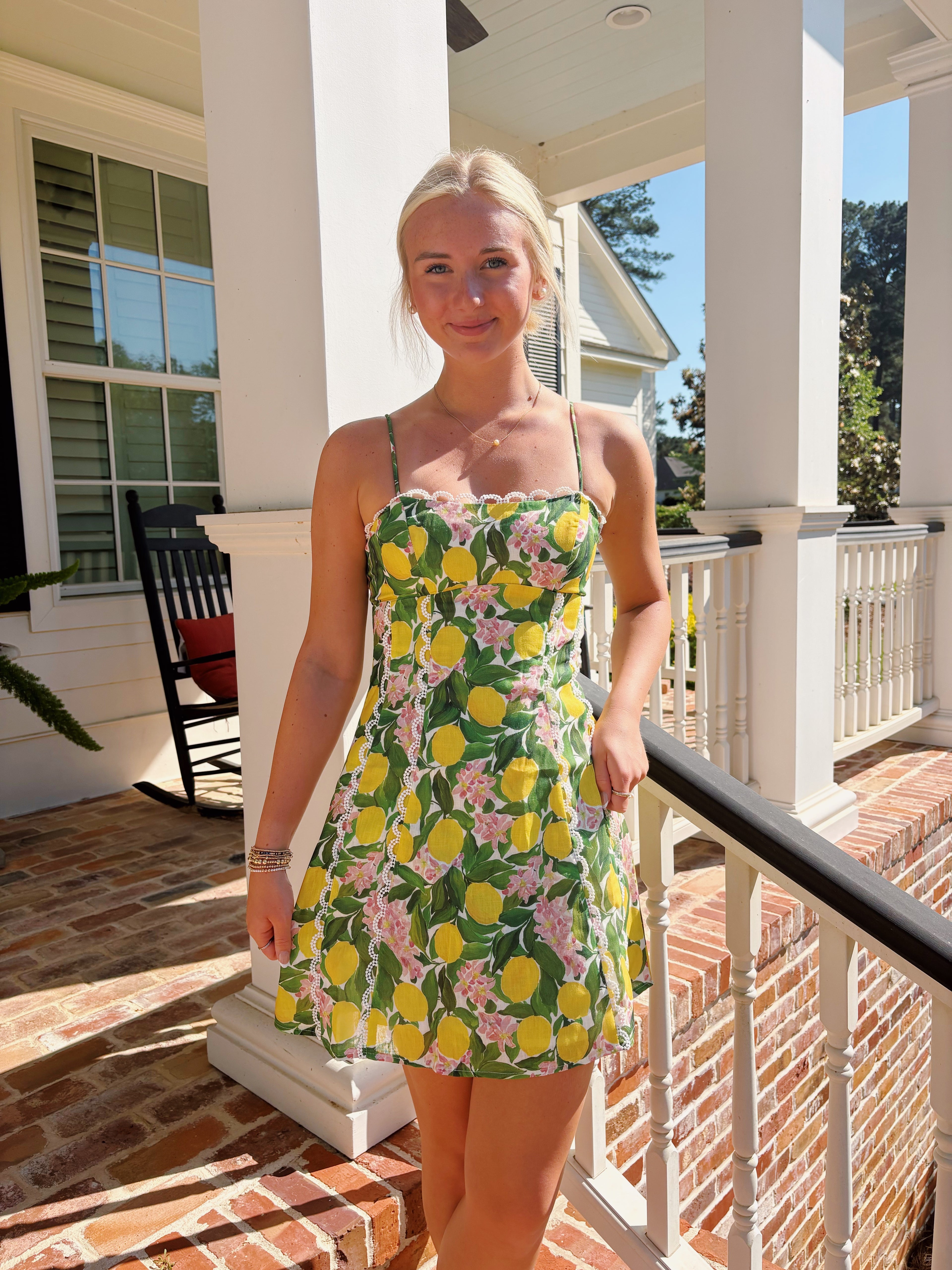 Lemon Mini Dress