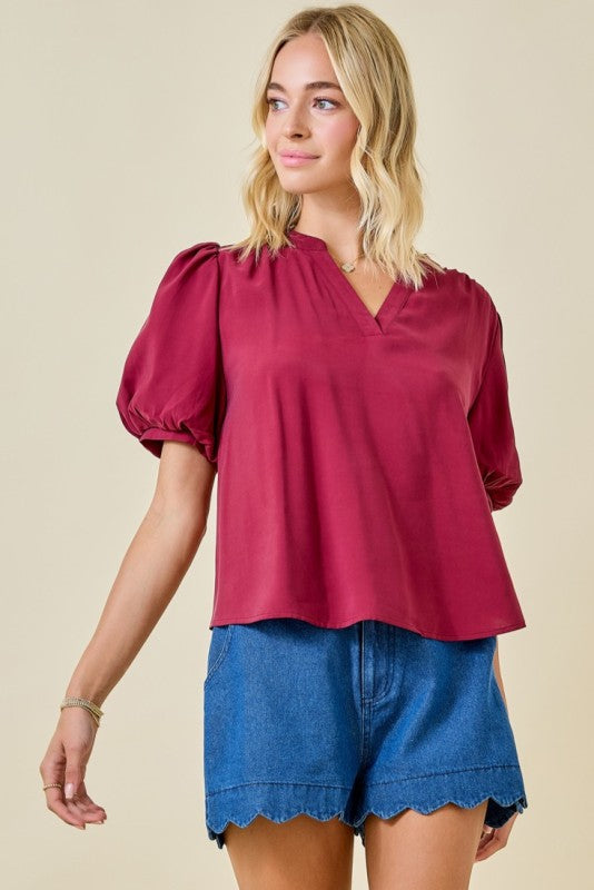 Reese Bubble Sleeve Top