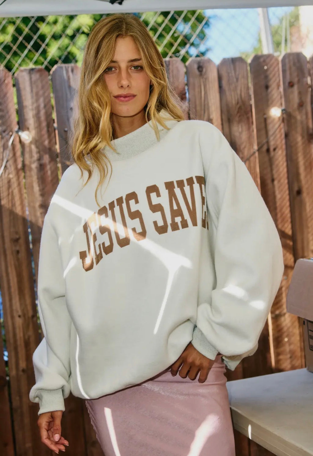 Jesus Saves Reversible Mockneck