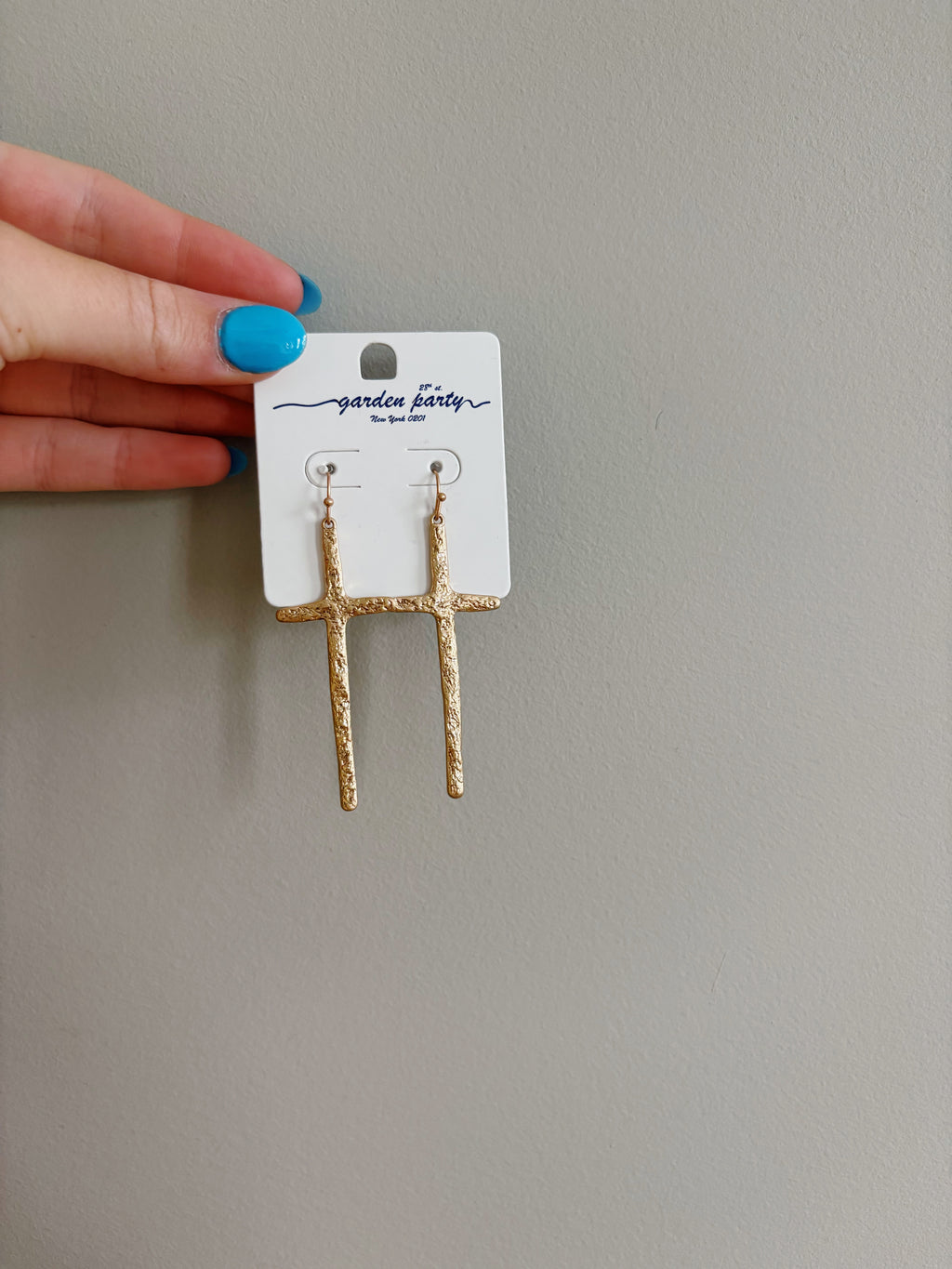 Long Cross Earrings
