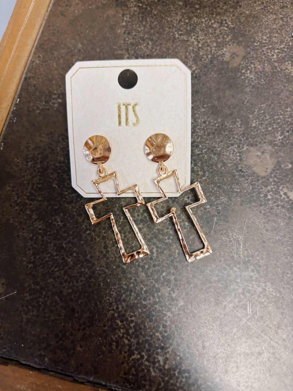 Open Cross Earrings