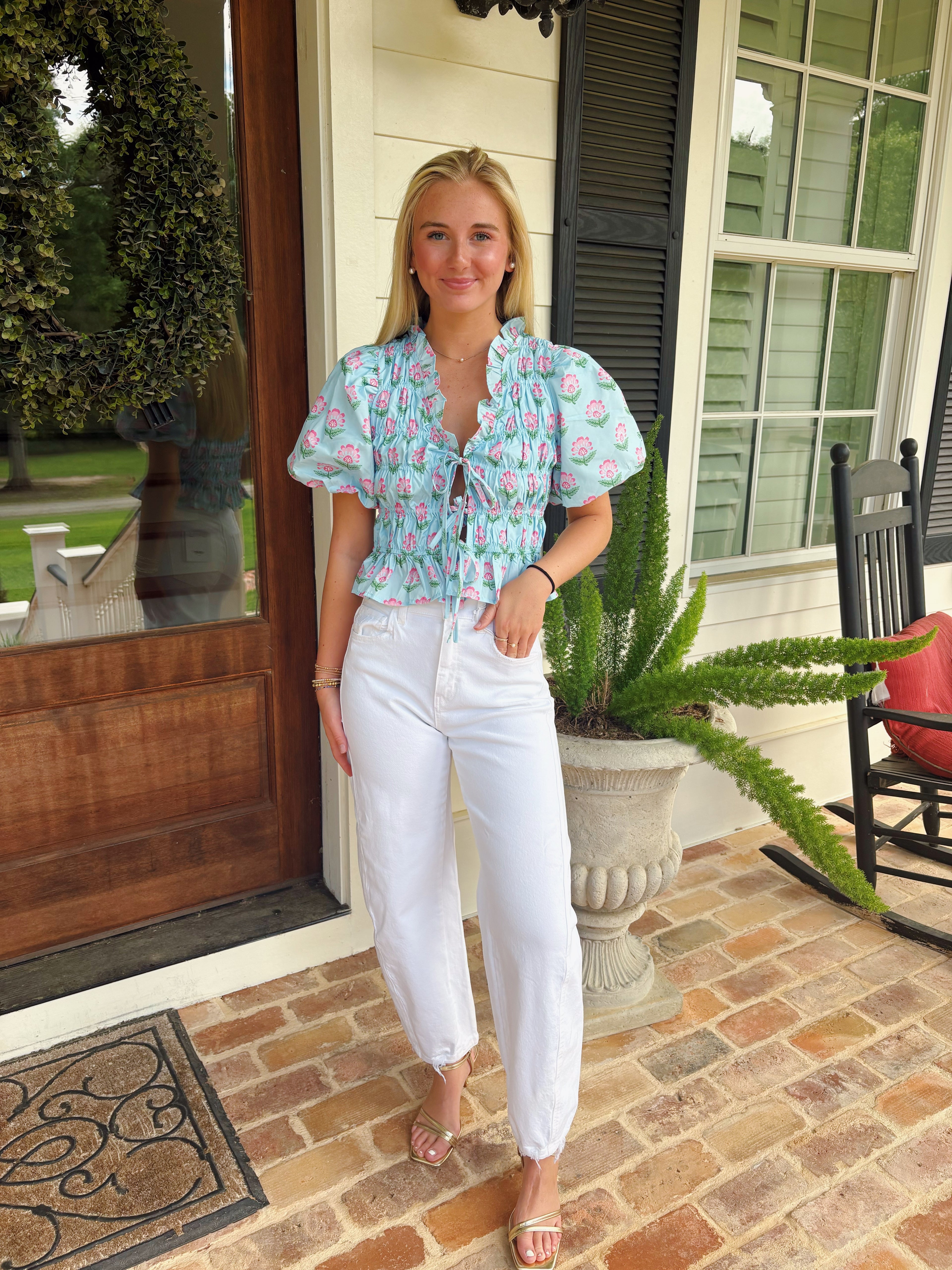 Becky Floral Top