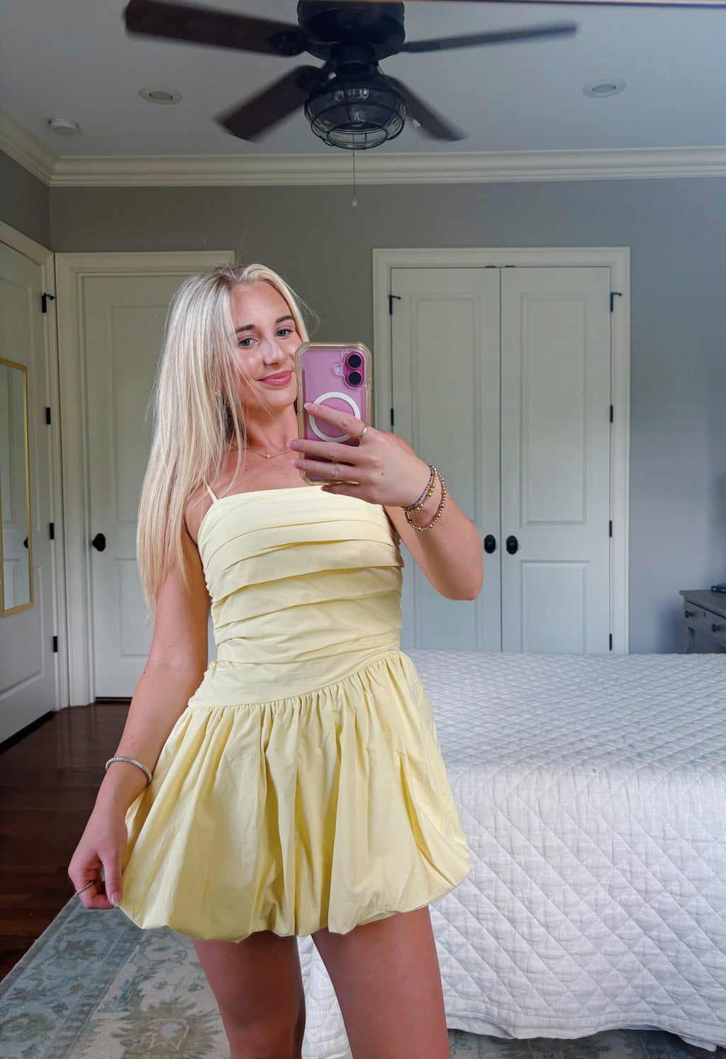 Yellow Poplin Mini Bubble