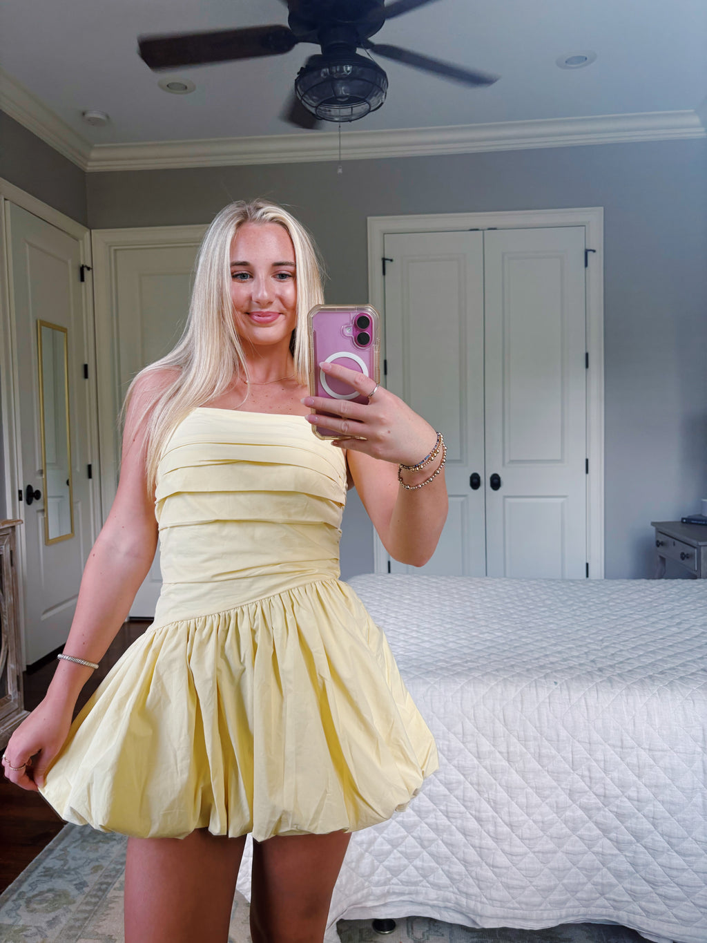 Yellow Poplin Mini Bubble