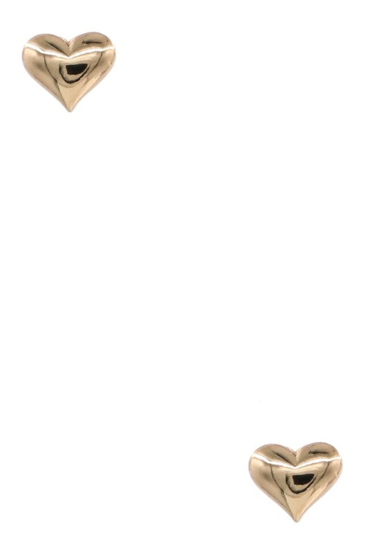 Heart Stud Earrings
